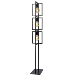 LUUK - Vloerlamp - 3xE27 - Zwart*Lucide Online