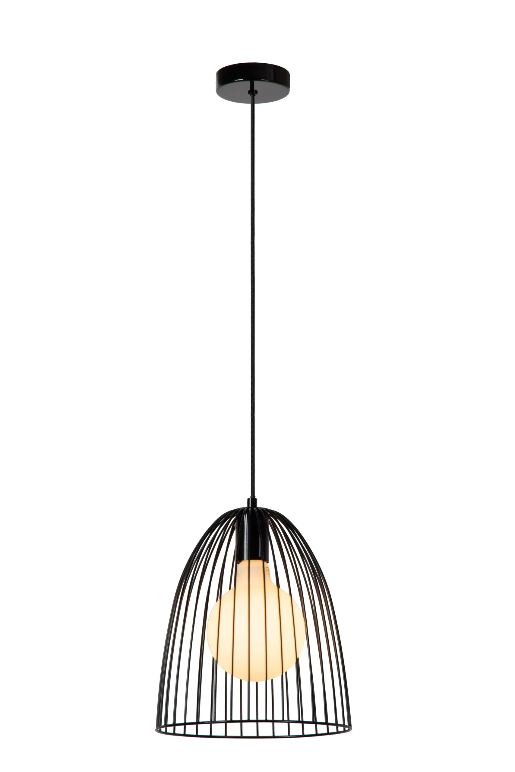 MACARONS - Hanglamp - Ø 24,5 cm - 1xE27 - Zwart*Lucide Hot