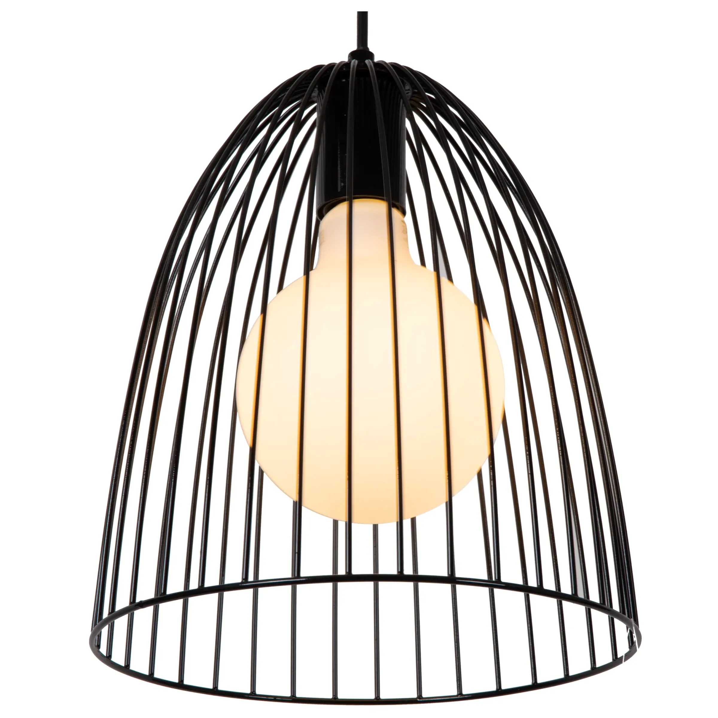 MACARONS - Hanglamp - Ø 24,5 cm - 1xE27 - Zwart*Lucide Hot