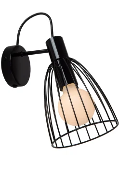 MACARONS - Wandlamp - 1xE27 - Zwart*Lucide Fashion