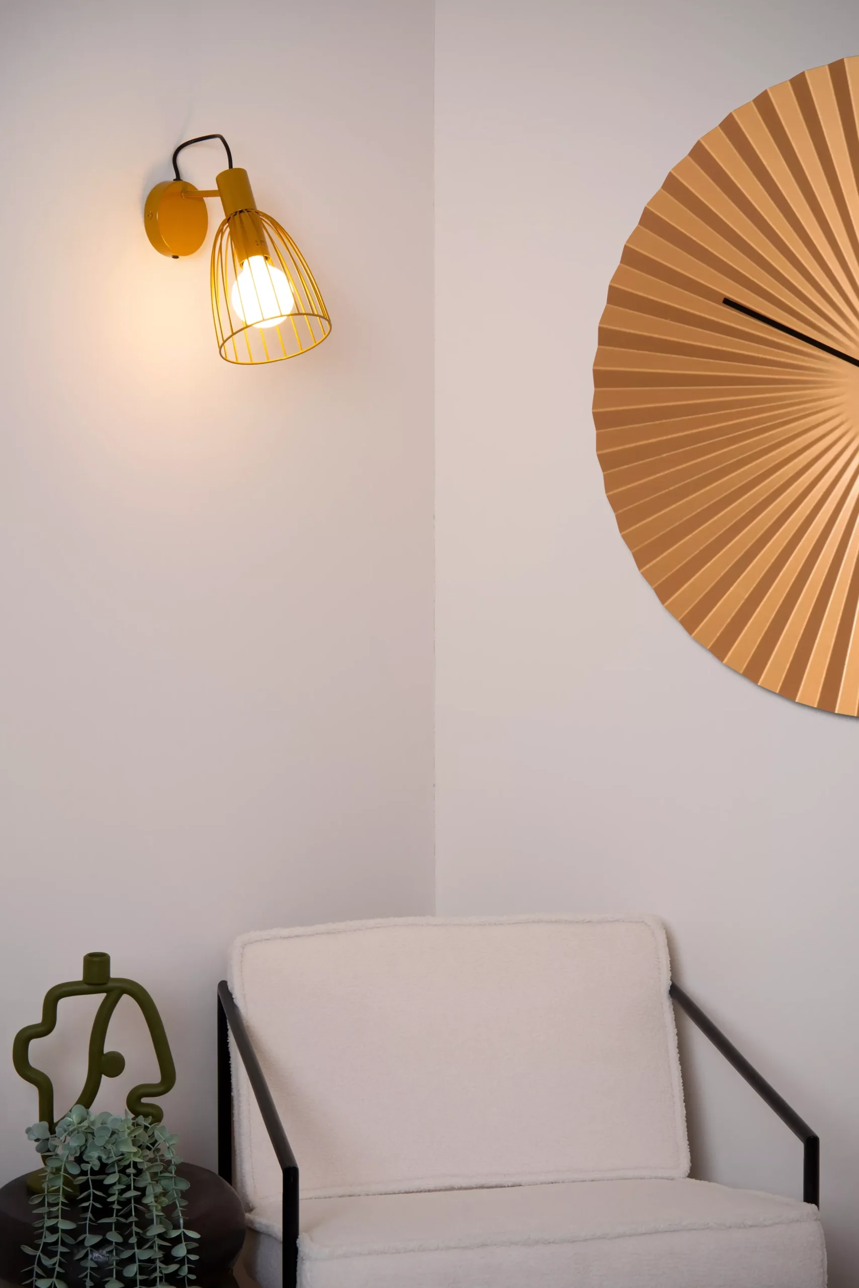 MACARONS - Wandlamp - 1xE27 - Okergeel*Lucide Discount