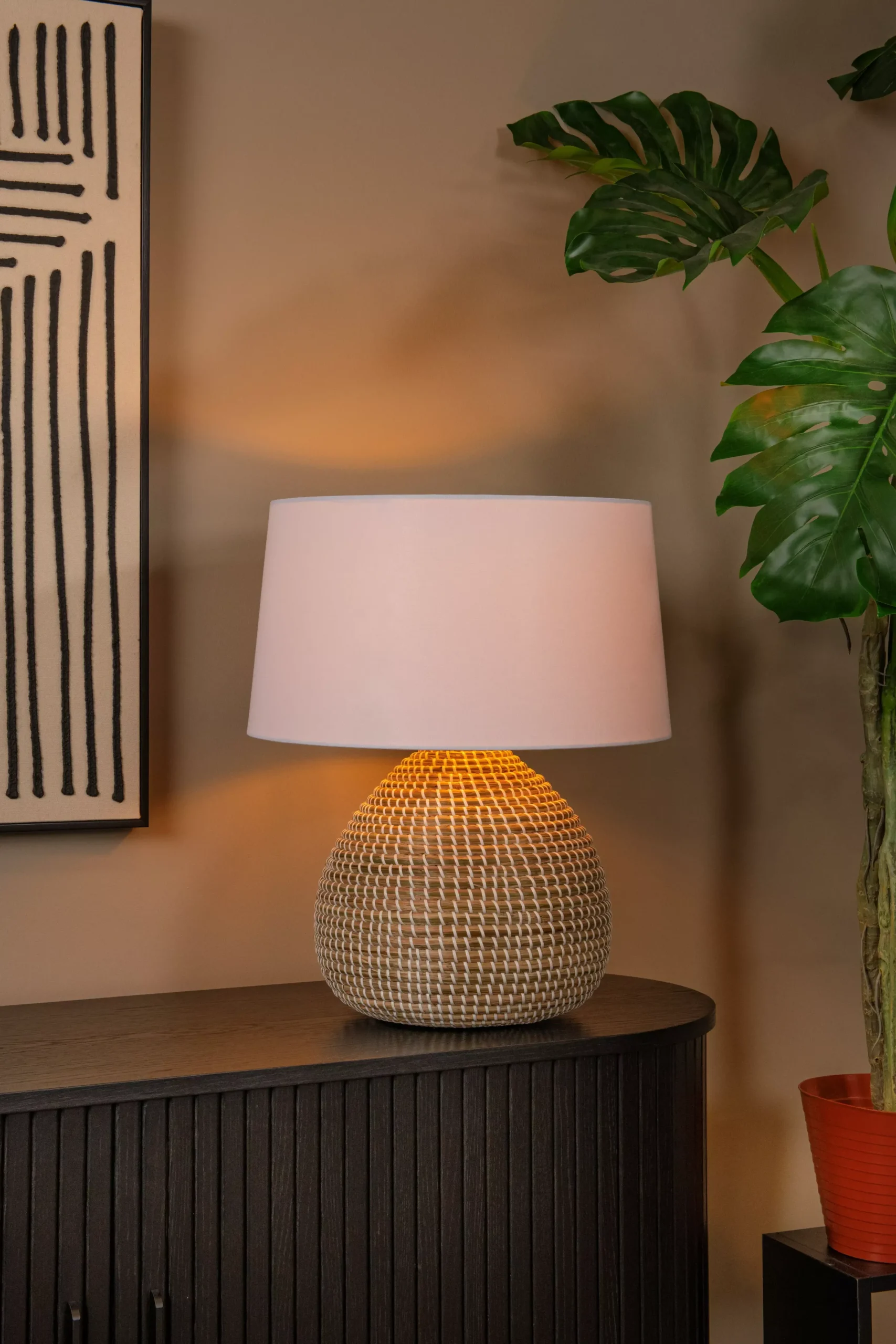 MADUKA - Tafellamp - Ø 45 cm - 1xE27 - Naturel*Lucide Best Sale