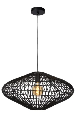 MAGALI - Hanglamp - Ø 56 cm - 1xE27 - Zwart*Lucide Flash Sale
