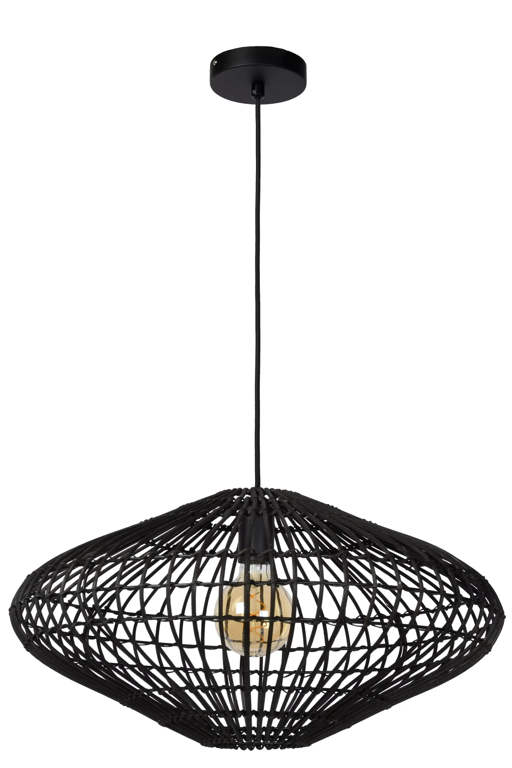 MAGALI - Hanglamp - Ø 56 cm - 1xE27 - Zwart*Lucide Flash Sale