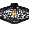 MAGALI - Plafonnière - Ø 56 cm - 1xE27 - Zwart*Lucide Cheap