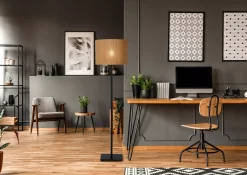 MAGIUS - Vloerlamp - Ø 42 cm - 1xE27 - Naturel*Lucide Online