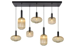MALOTO - Hanglamp - 7xE27 - Amber*Lucide New