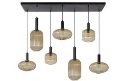 MALOTO - Hanglamp - 7xE27 - Amber*Lucide New