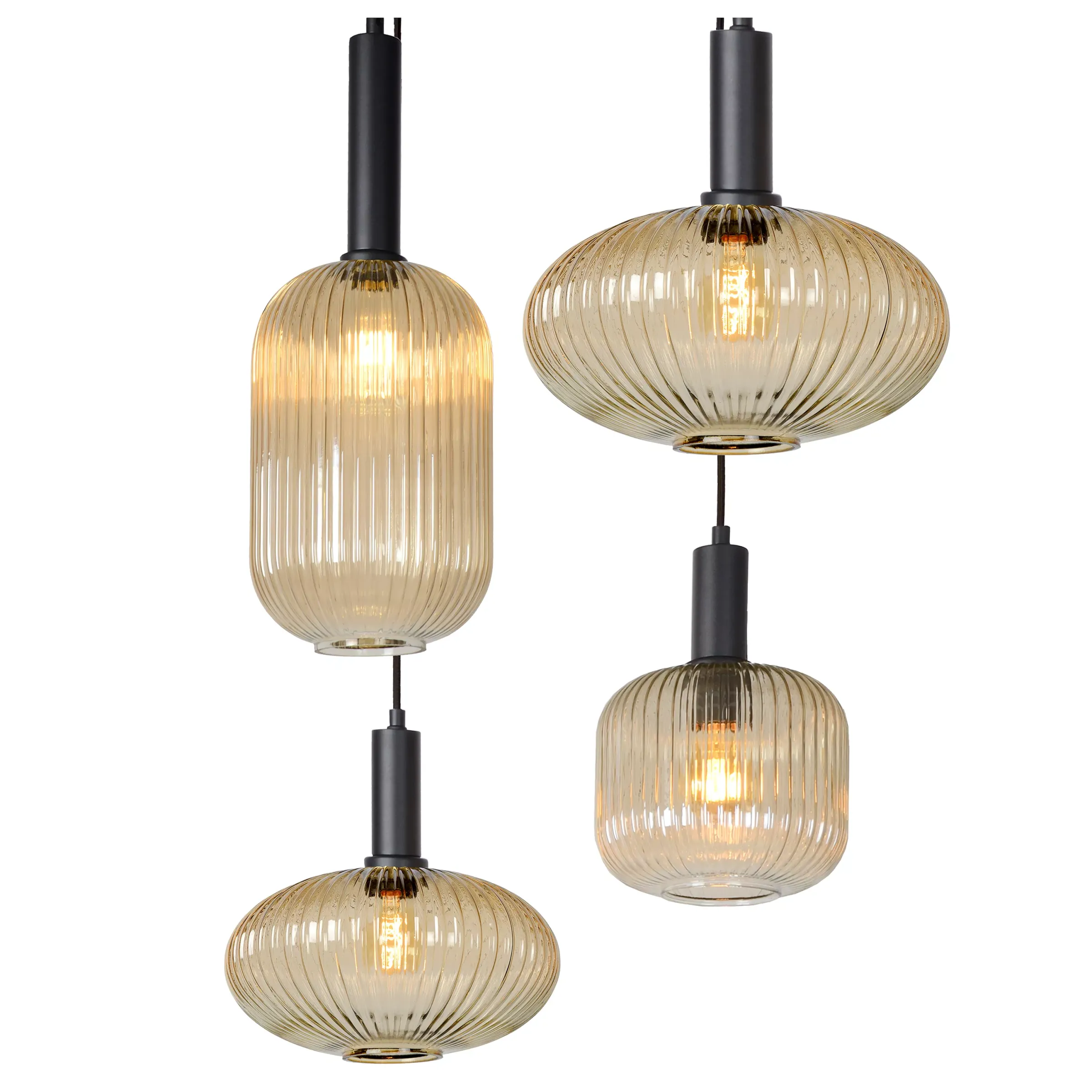 MALOTO - Hanglamp - 7xE27 - Amber*Lucide New