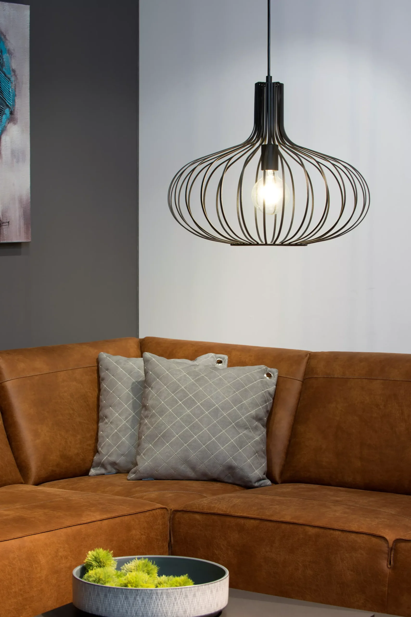 MANUELA - Hanglamp - Ø 50 cm - 1xE27 - Zwart*Lucide Clearance