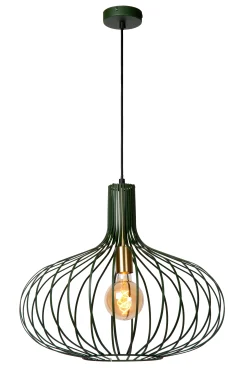 MANUELA - Hanglamp - Ø 50 cm - 1xE27 - Groen*Lucide Store