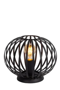 MANUELA - Tafellamp - Ø 25 cm - 1xE27 - Zwart*Lucide Hot