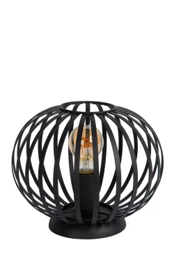 MANUELA - Tafellamp - Ø 25 cm - 1xE27 - Zwart*Lucide Hot