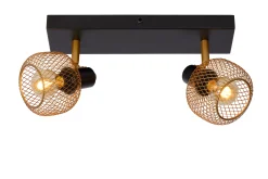 MAREN - Plafondspot - 2xE14 - Mat Goud / Messing*Lucide Hot