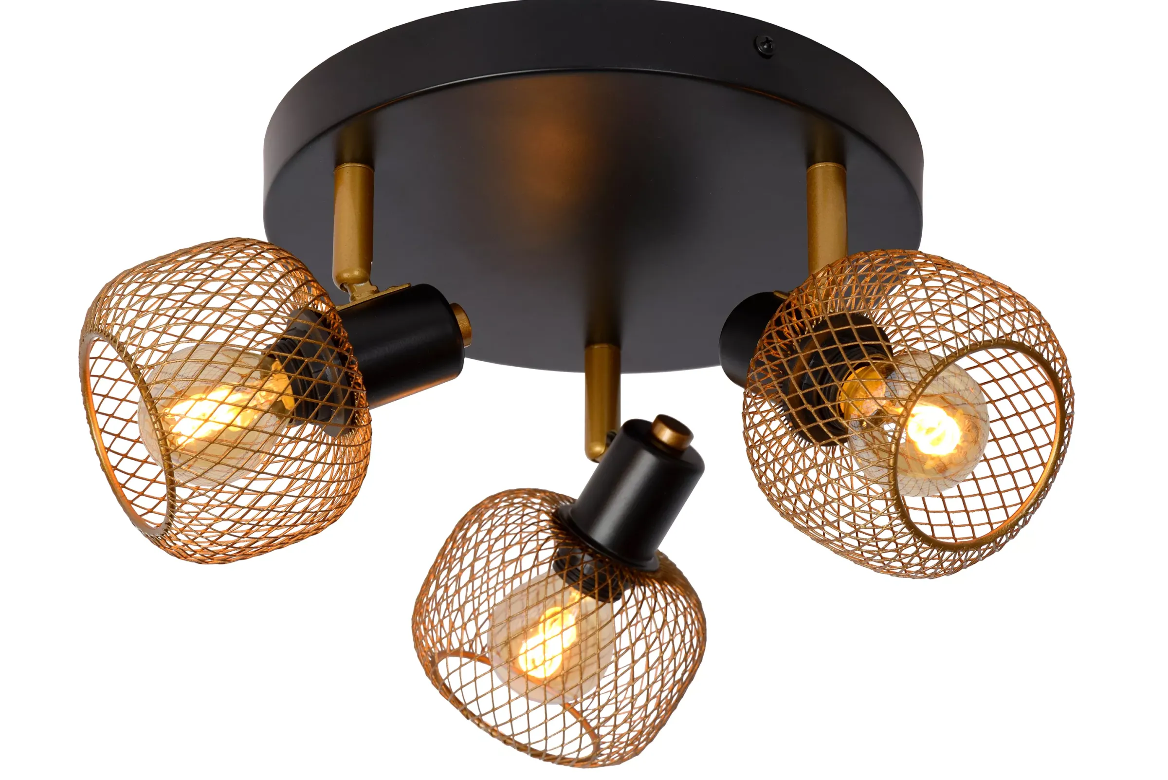 MAREN - Plafondspot - Ø 37 cm - 3xE14 - Mat Goud / Messing*Lucide Cheap