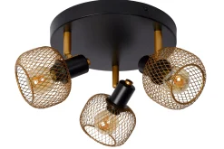 MAREN - Plafondspot - Ø 37 cm - 3xE14 - Mat Goud / Messing*Lucide Cheap