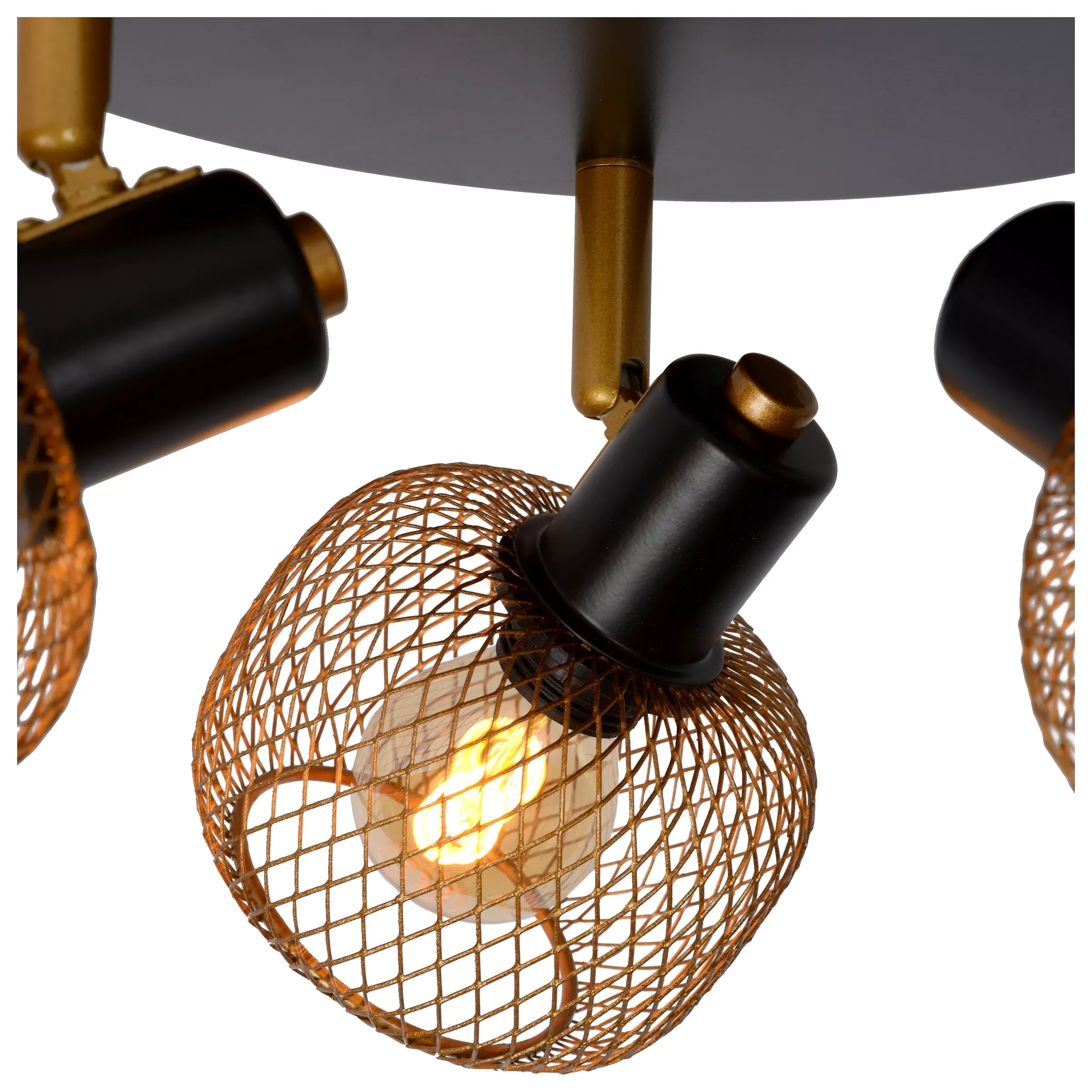 MAREN - Plafondspot - Ø 37 cm - 3xE14 - Mat Goud / Messing*Lucide Cheap