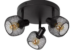 MAREN - Plafondspot - Ø 37 cm - 3xE14 - Zwart*Lucide Discount