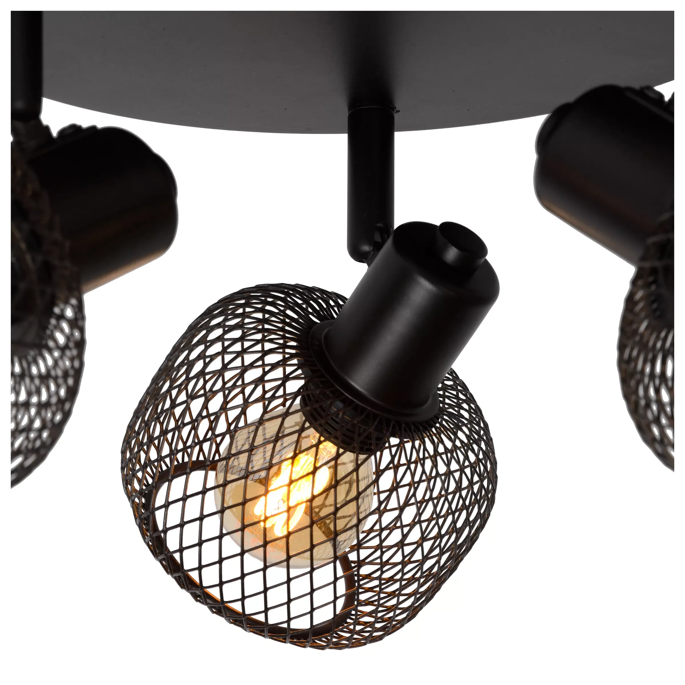 MAREN - Plafondspot - Ø 37 cm - 3xE14 - Zwart*Lucide Discount