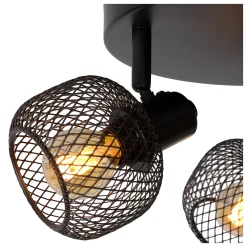 MAREN - Plafondspot - Ø 37 cm - 3xE14 - Zwart*Lucide Discount