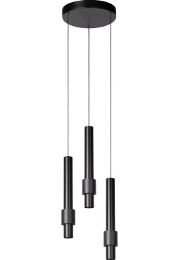 MARGARY - Hanglamp - Ø 28 cm - LED Dimb. - 3x4W 2700K - Zwart*Lucide Outlet