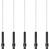 MARGARY - Hanglamp - LED Dimb. - 5x4,2W 2700K - Zwart*Lucide Shop