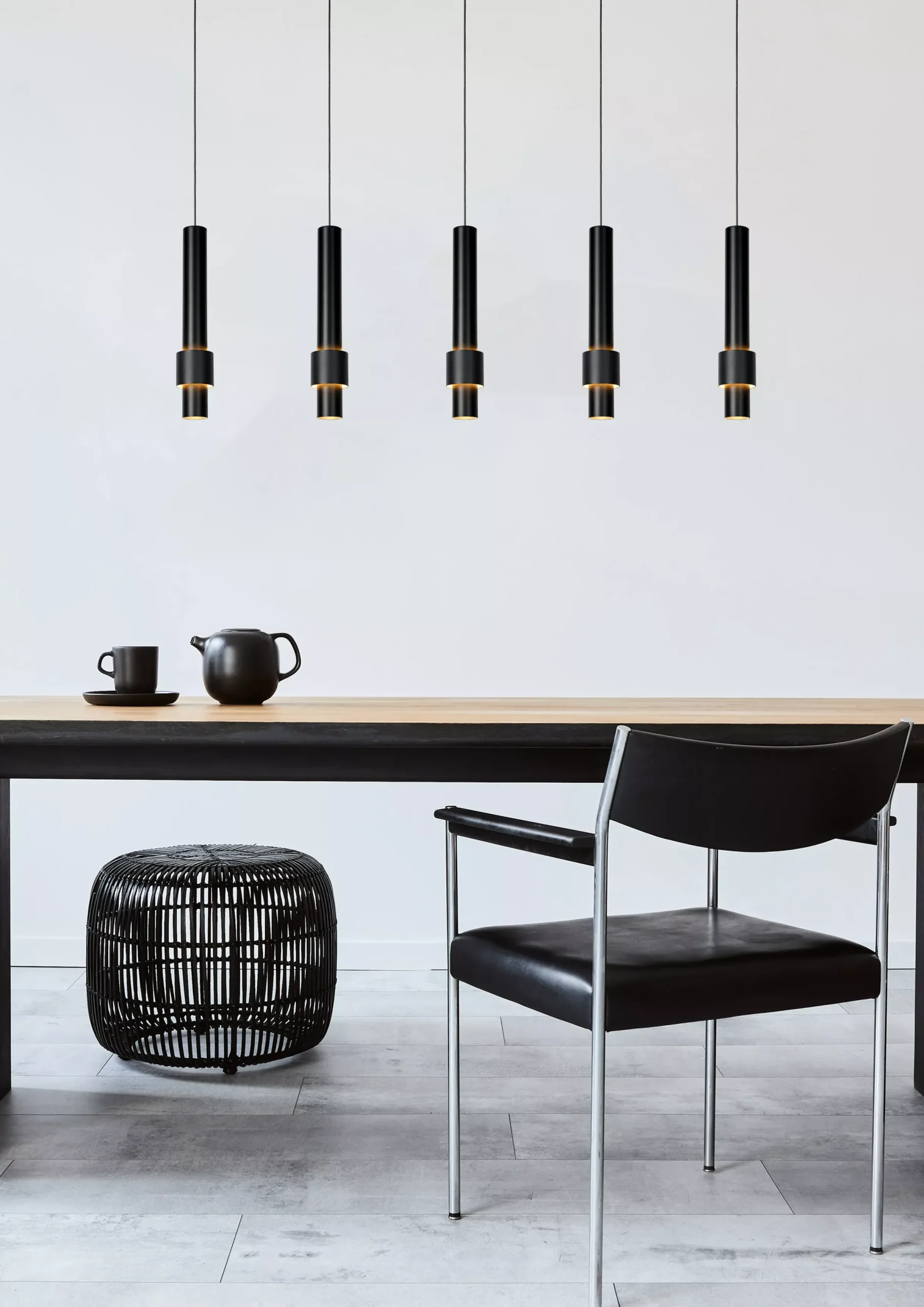 MARGARY - Hanglamp - LED Dimb. - 5x4,2W 2700K - Zwart*Lucide Shop