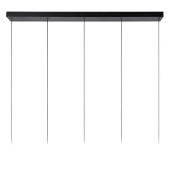 MARGARY - Hanglamp - LED Dimb. - 5x4,2W 2700K - Zwart*Lucide Shop