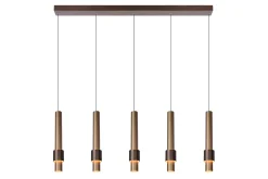 MARGARY - Hanglamp - LED Dimb. - 5x4,2W 2700K - Koffie*Lucide Hot