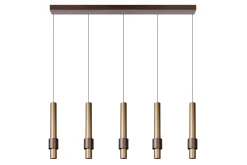 MARGARY - Hanglamp - LED Dimb. - 5x4,2W 2700K - Koffie*Lucide Hot