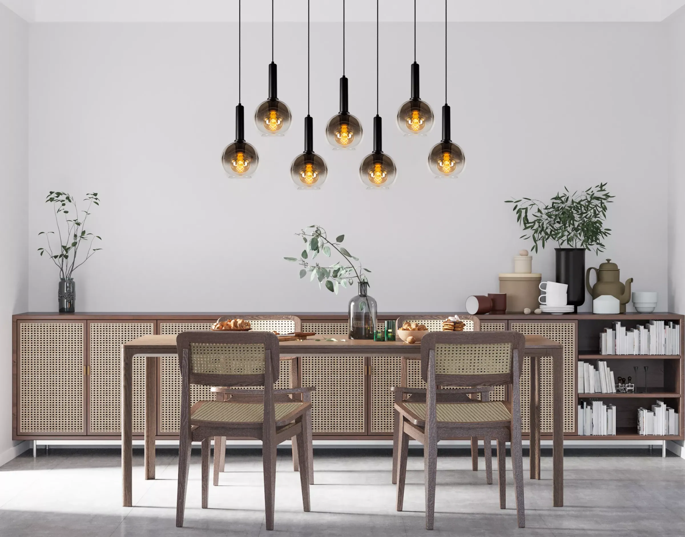 MARIUS - Hanglamp - 7xE27 - Zwart*Lucide Cheap