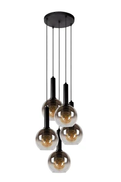 MARIUS - Hanglamp - Ø 55 cm - 5xE27 - Zwart*Lucide Store
