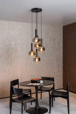 MARIUS - Hanglamp - Ø 55 cm - 5xE27 - Zwart*Lucide Store