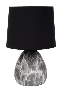 MARMO - Tafellamp - Ø 16 cm - 1xE14 - Zwart*Lucide New
