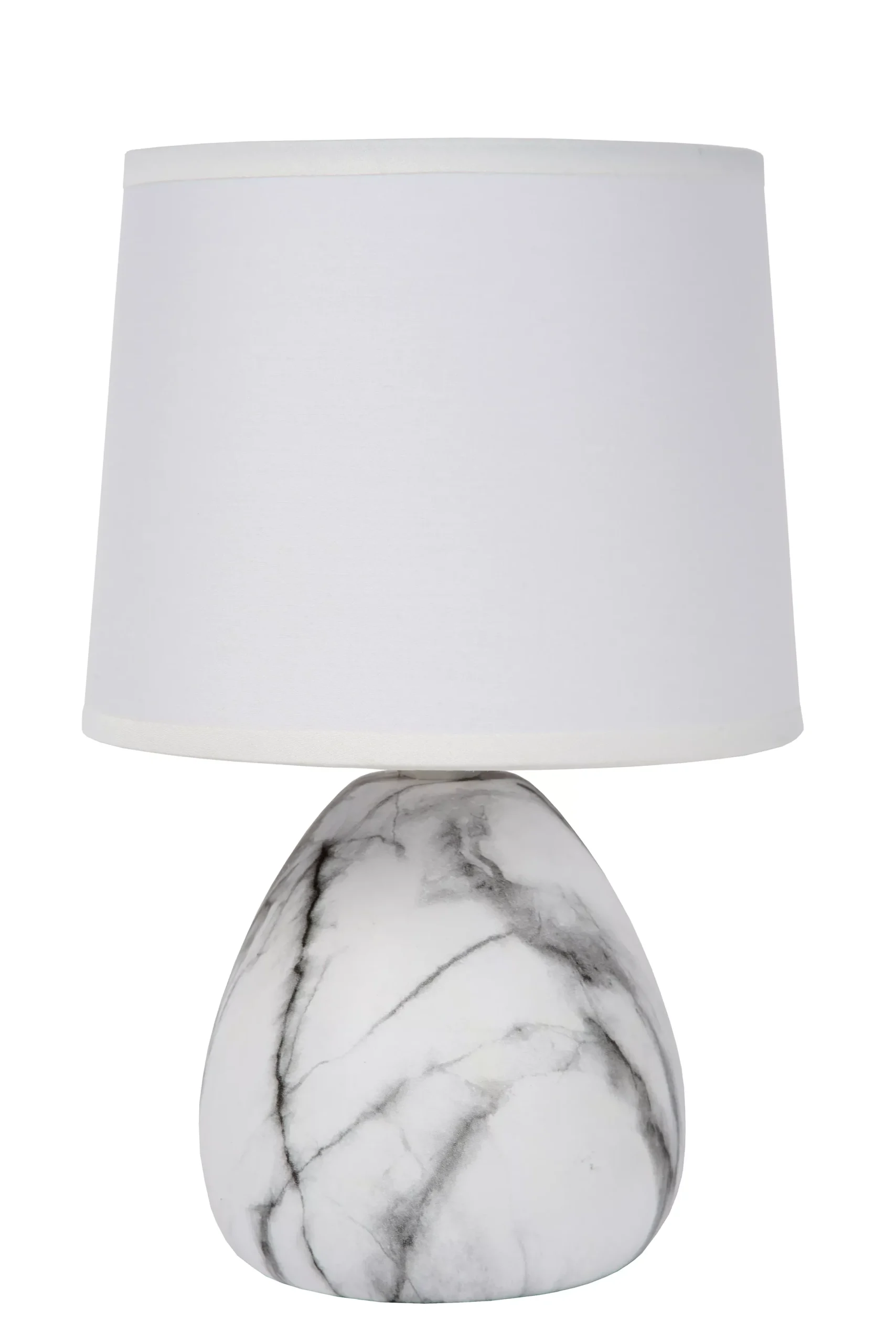 MARMO - Tafellamp - Ø 16 cm - 1xE14 - Wit*Lucide Outlet
