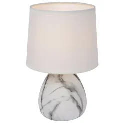 MARMO - Tafellamp - Ø 16 cm - 1xE14 - Wit*Lucide Outlet