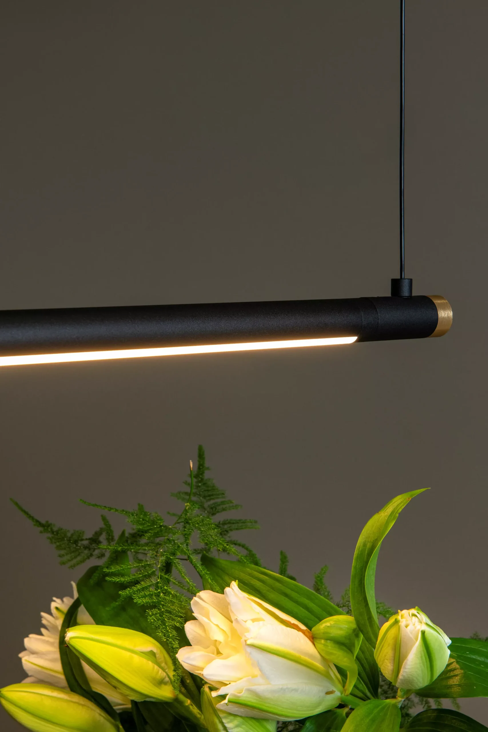 MARNIK - Hanglamp - Ø 2,5 cm - LED Dimb. - CCT - 1x22W 2700K/4000K - Zwart*Lucide Sale