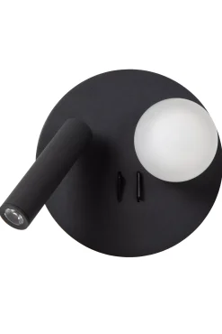 MATIZ - Bedlamp / Wandlamp - Ø 16,5 cm - LED - 3000K - Met USB oplaadpunt - Zwart*Lucide Shop