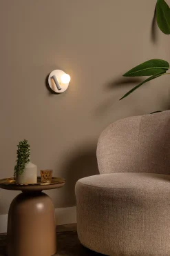 MATIZ - Bedlamp / Wandlamp - Ø 16,5 cm - LED - 3000K - Met USB oplaadpunt - Wit*Lucide Cheap