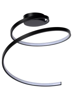 MAXENCE - Plafonnière - Ø 46 cm - LED 3 StepDim - 1x24W 3000K - Zwart*Lucide Hot