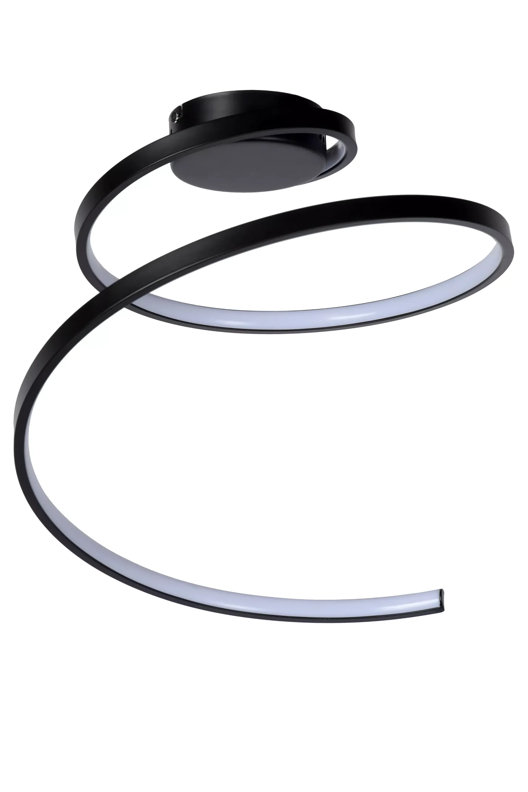 MAXENCE - Plafonnière - Ø 46 cm - LED 3 StepDim - 1x24W 3000K - Zwart*Lucide Hot