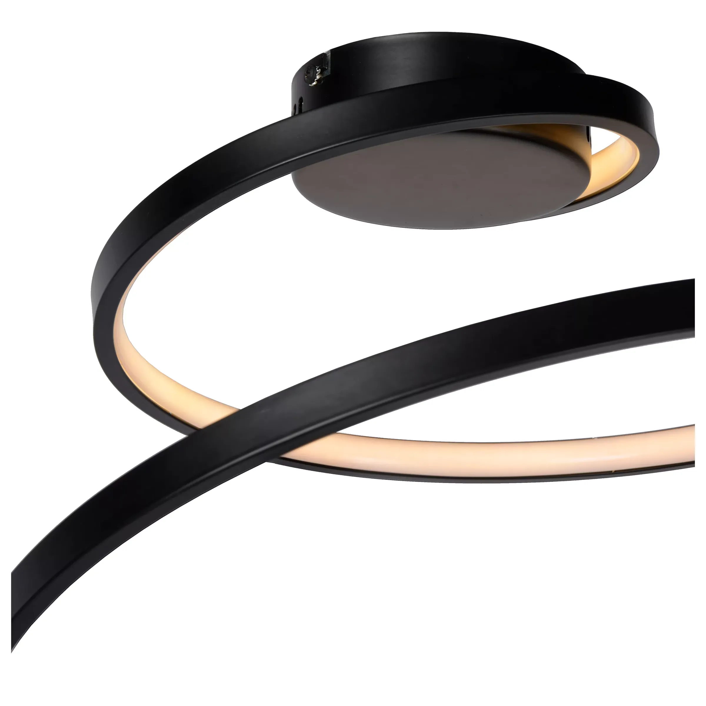 MAXENCE - Plafonnière - Ø 46 cm - LED 3 StepDim - 1x24W 3000K - Zwart*Lucide Hot