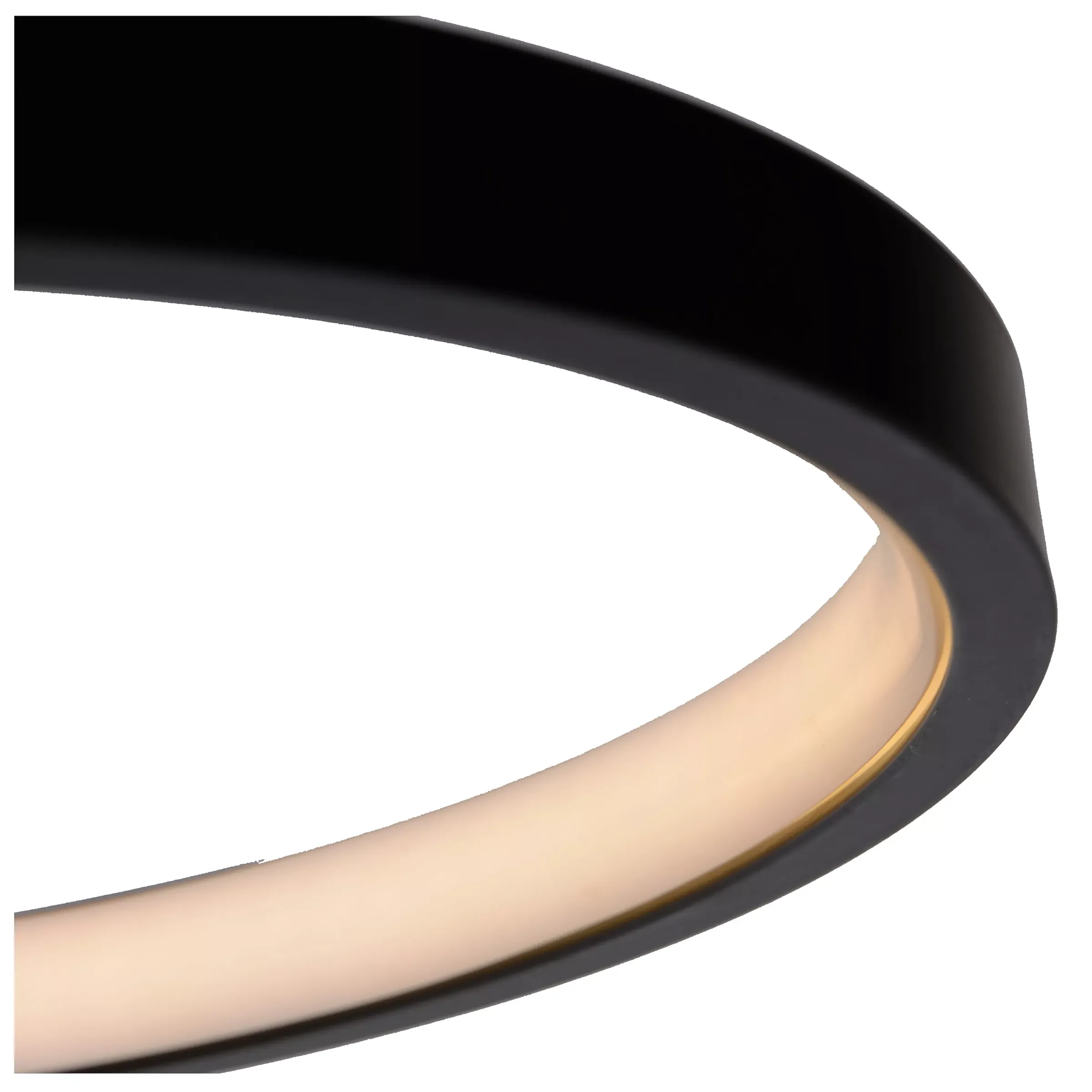 MAXENCE - Plafonnière - Ø 46 cm - LED 3 StepDim - 1x24W 3000K - Zwart*Lucide Hot