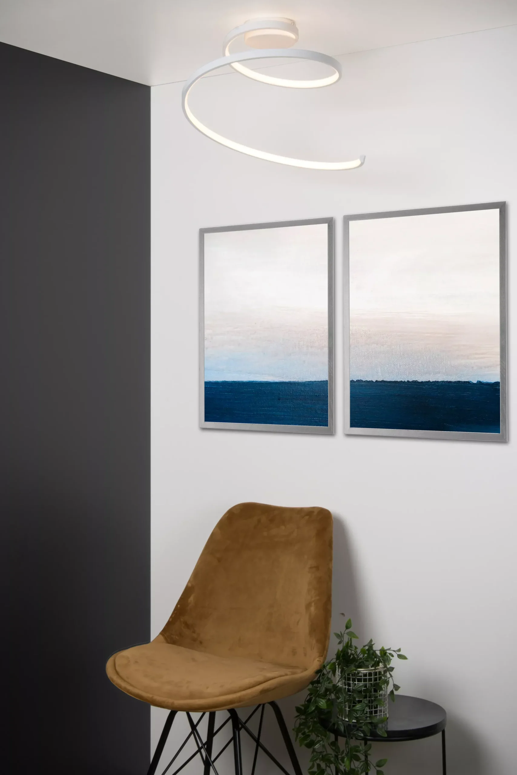 MAXENCE - Plafonnière - Ø 46 cm - LED 3 StepDim - 1x24W 3000K - Wit*Lucide Store