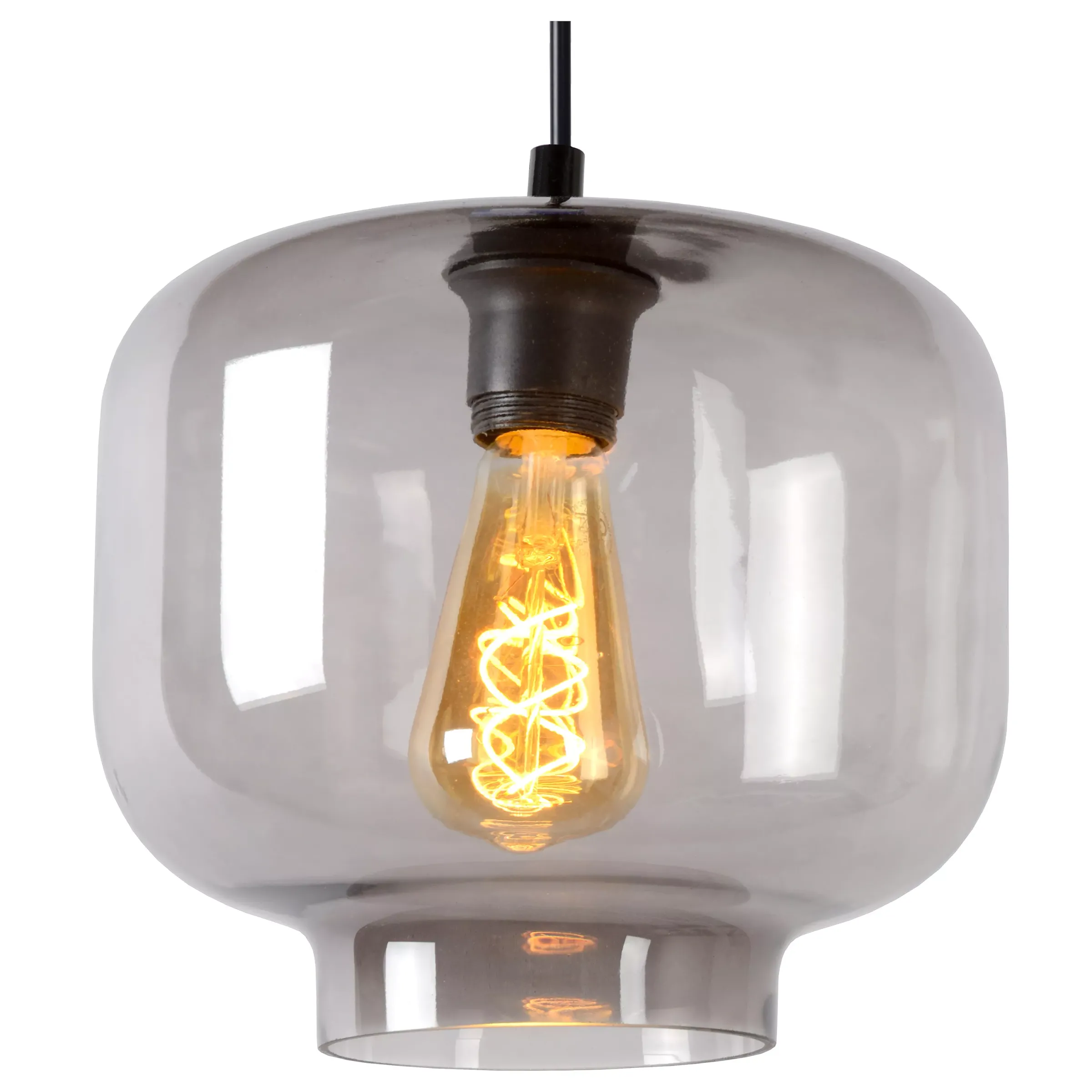 MEDINE - Hanglamp - Ø 25 cm - 1xE27 - Fumé*Lucide New
