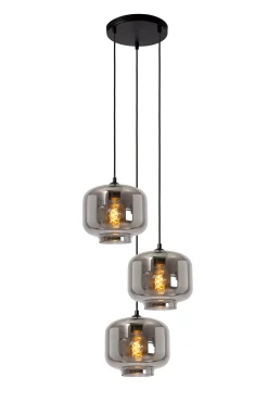 MEDINE - Hanglamp - Ø 46 cm - 3xE27 - Fumé*Lucide Outlet