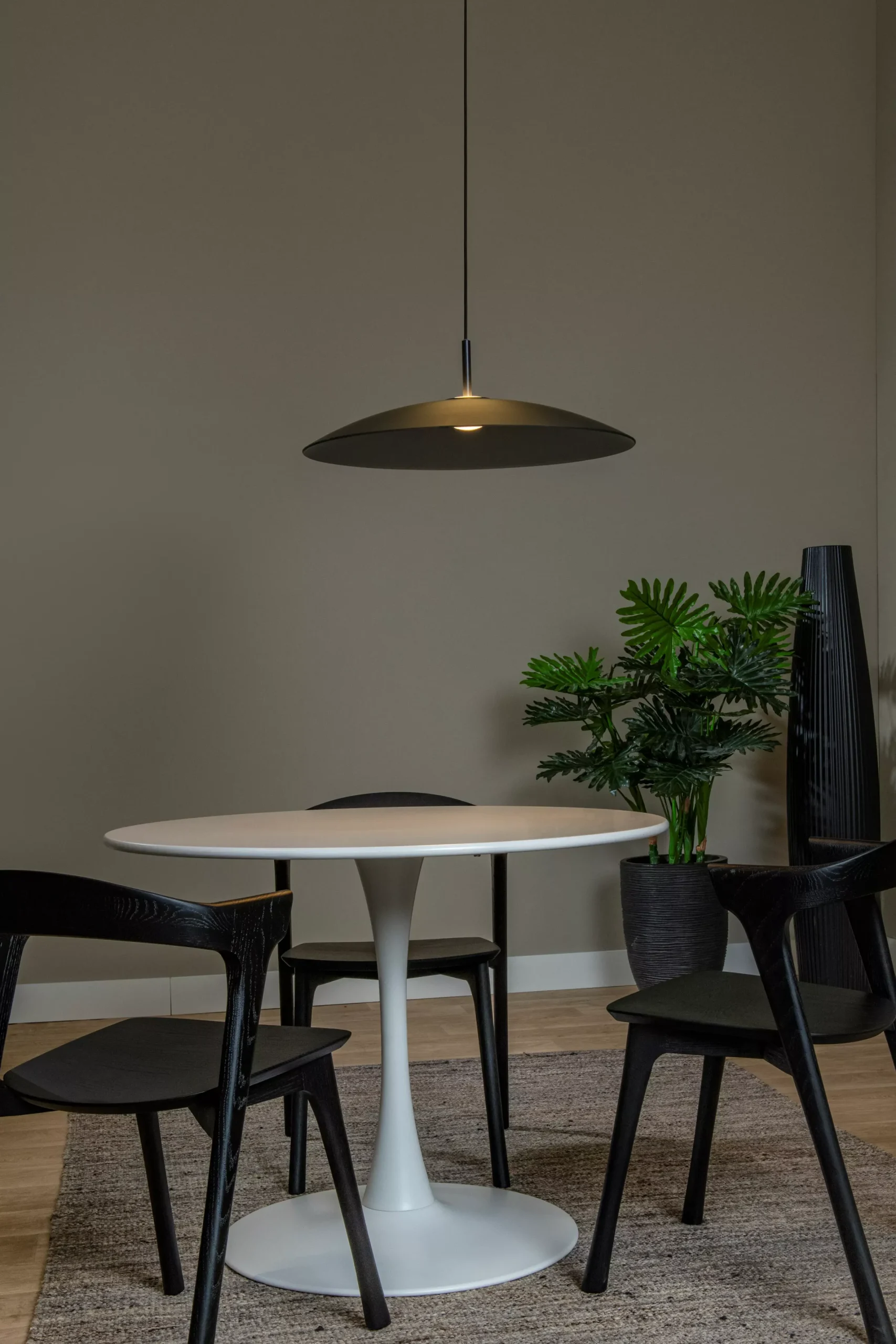 MENGA - Hanglamp - Ø 60 cm - LED Dimb. - 1x18,6W 2700K - Fumé*Lucide Store