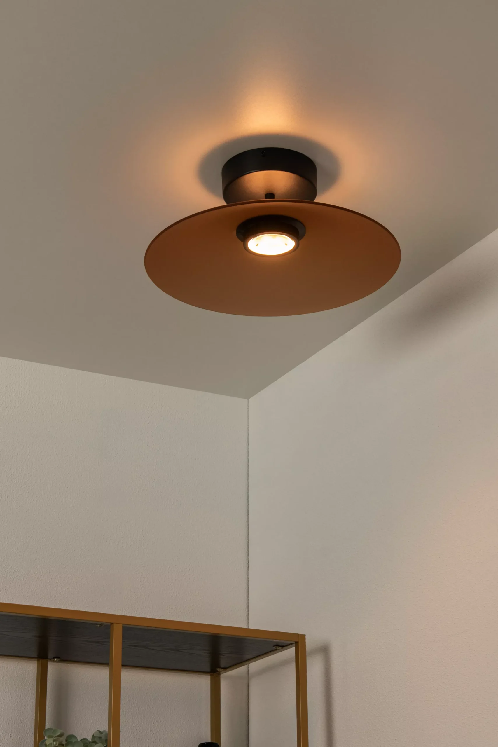 MENGA - Plafonnière - Ø 40 cm - LED Dimb. - 1x11W 2700K - Amber*Lucide Outlet