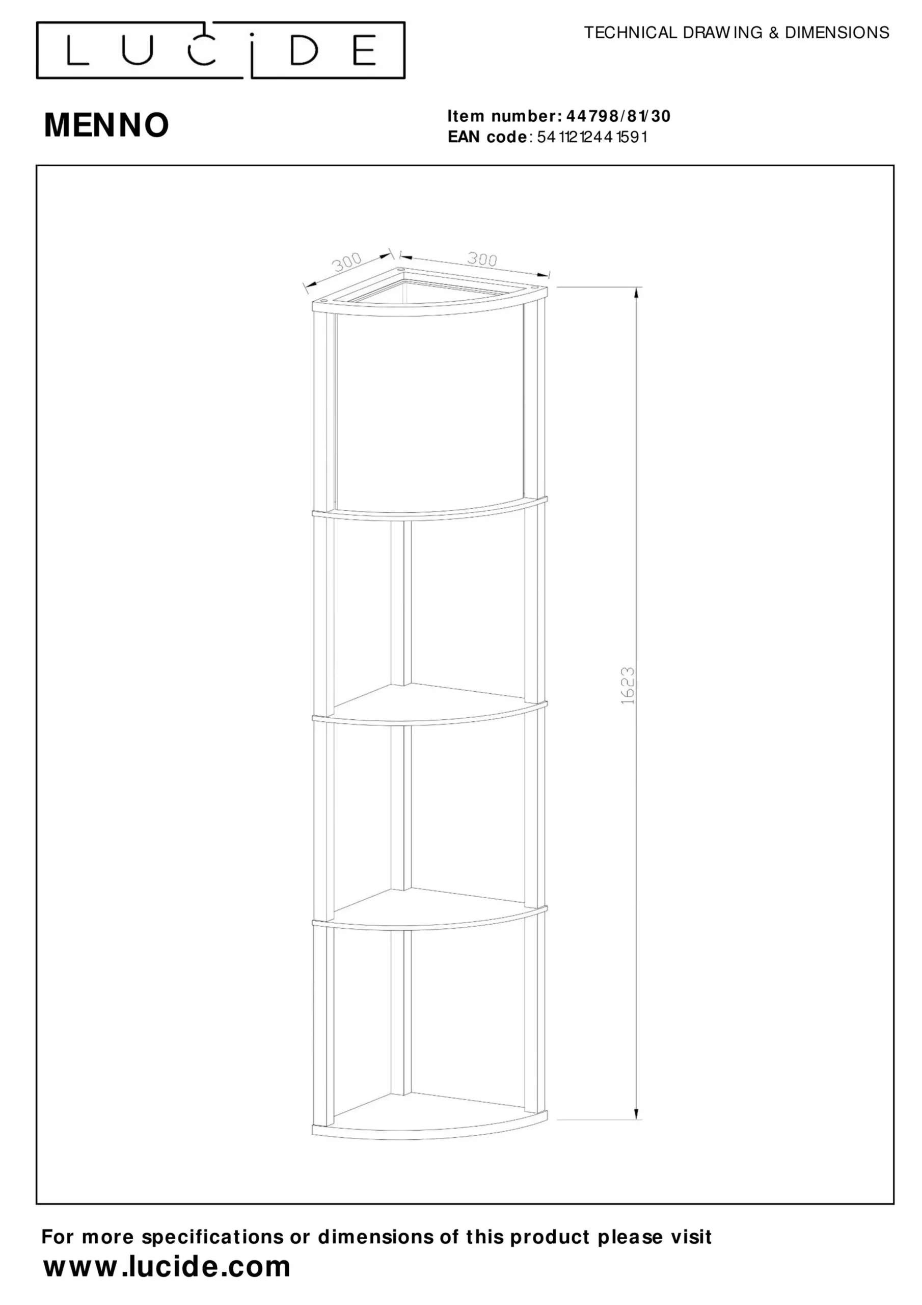 MENNO - Vloerlamp - 1xE27 - Zwart*Lucide Cheap