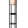 MENNO - Vloerlamp - 1xE27 - Met draadloze oplader - Zwart*Lucide Best Sale